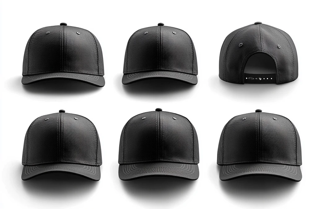 黑色棒球帽模板展示