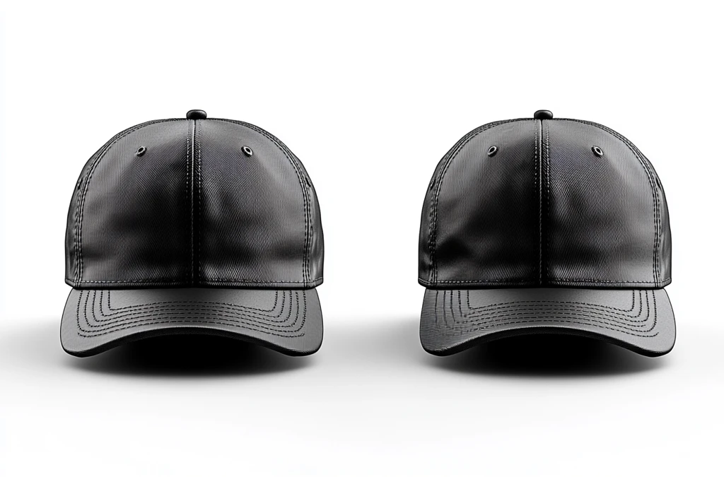 黑色空白棒球帽模型集