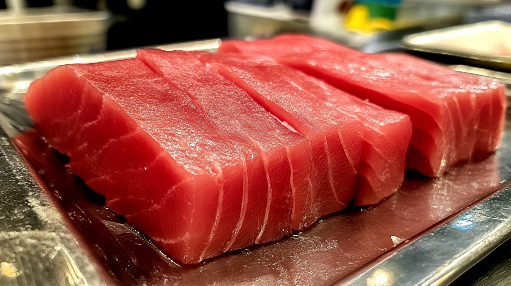 金枪鱼刺身制作