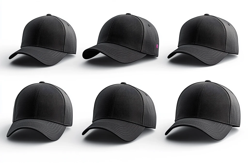 黑色棒球帽多角度展示