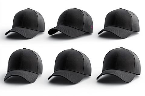 黑色棒球帽多角度展示