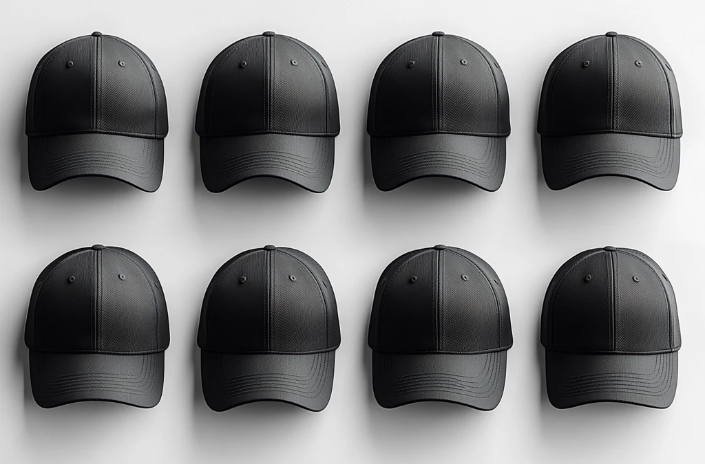 黑色棒球帽多角度展示