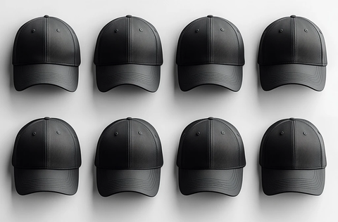 黑色棒球帽多角度展示