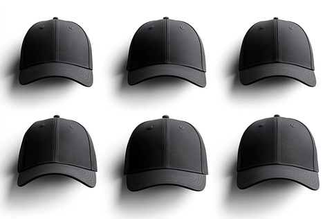 黑色棒球帽多角度展示
