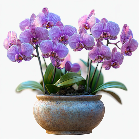 紫色兰花盆栽