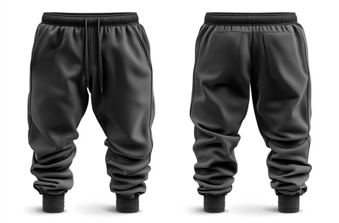 黑色运动裤矢量图