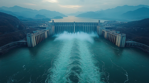 三峡大坝鸟瞰图