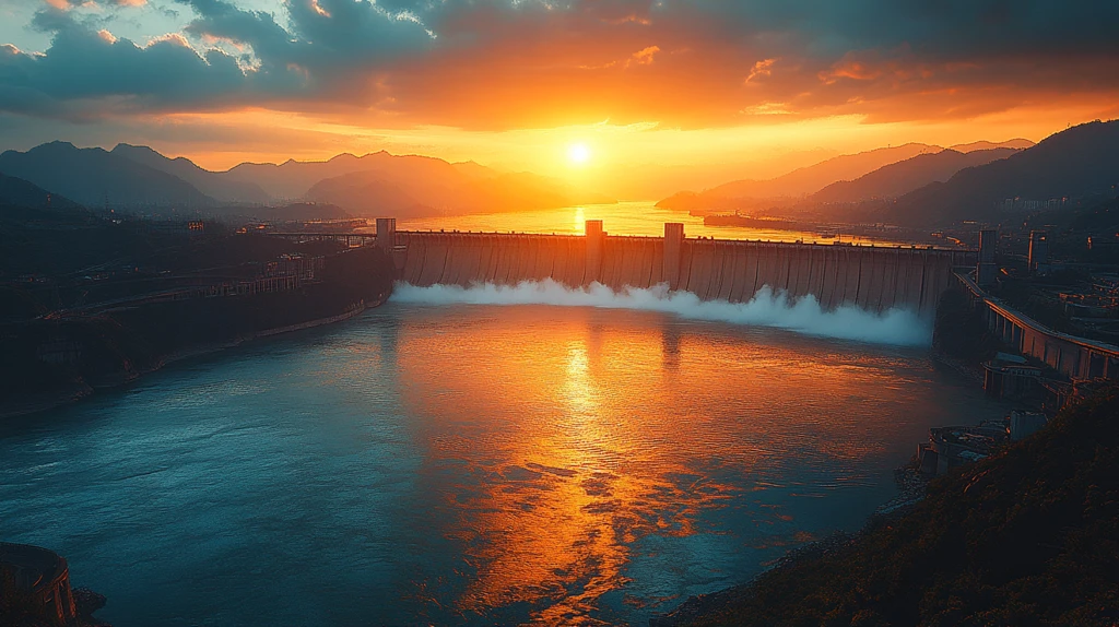 三峡大坝鸟瞰图