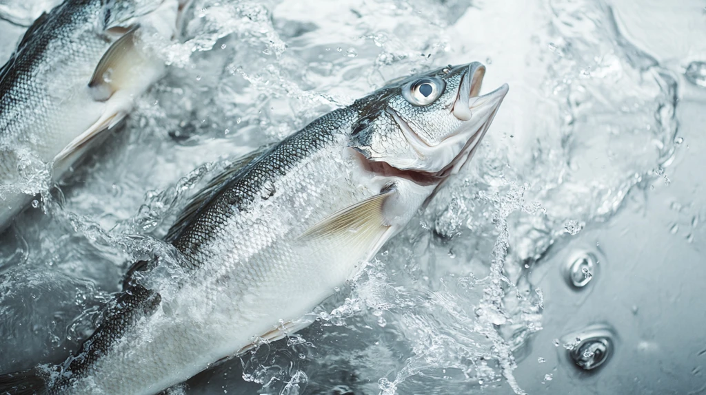 新鲜鳕鱼游动图