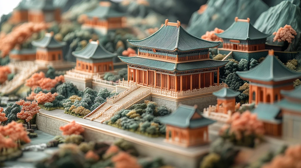 中国文化地标冰箱贴设计