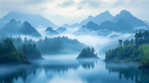 百千山云秋意浓