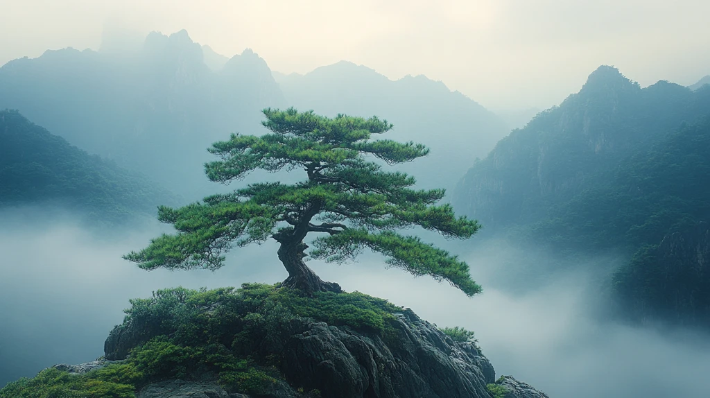 黄山松树象头形