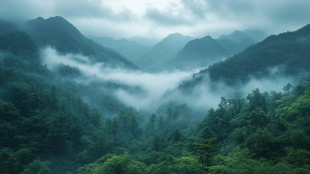 贵州山水云雾画意