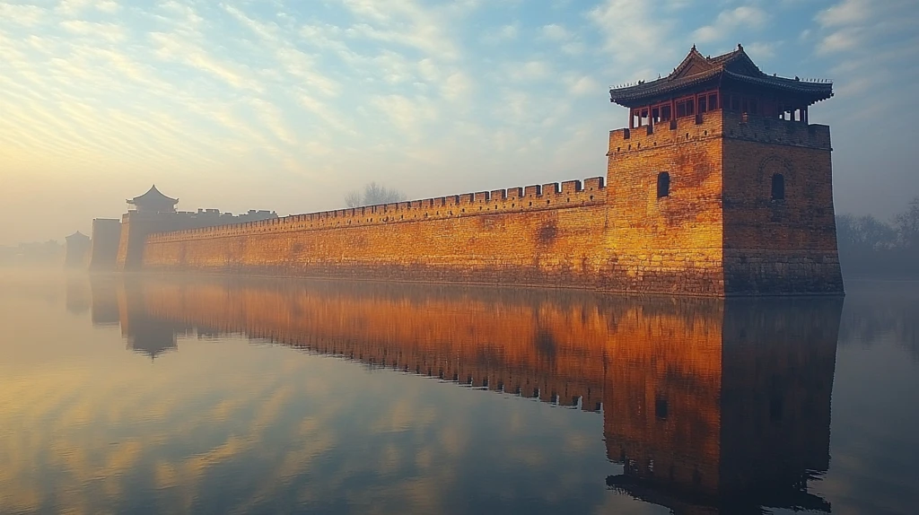 古城墙与护城河