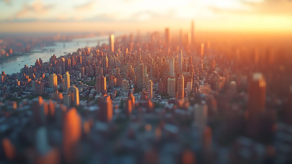 城市中绿化环绕的小区鸟瞰全景