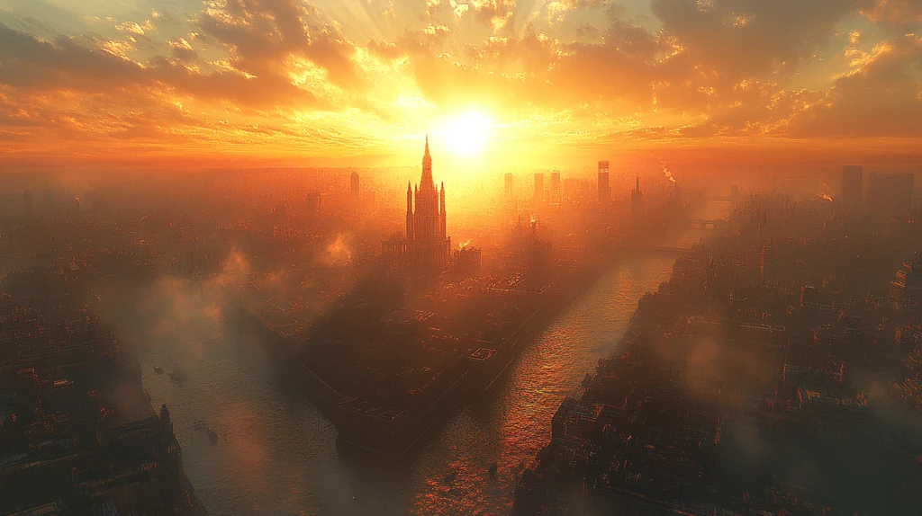 城市中绿化环绕的小区鸟瞰全景