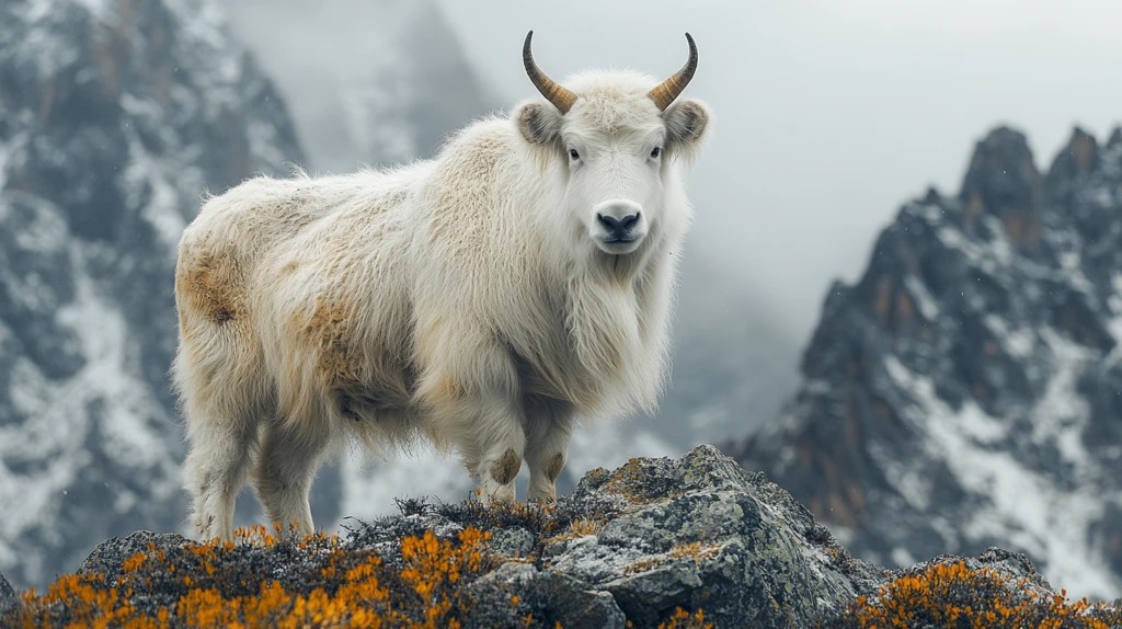 牦牛与雪山