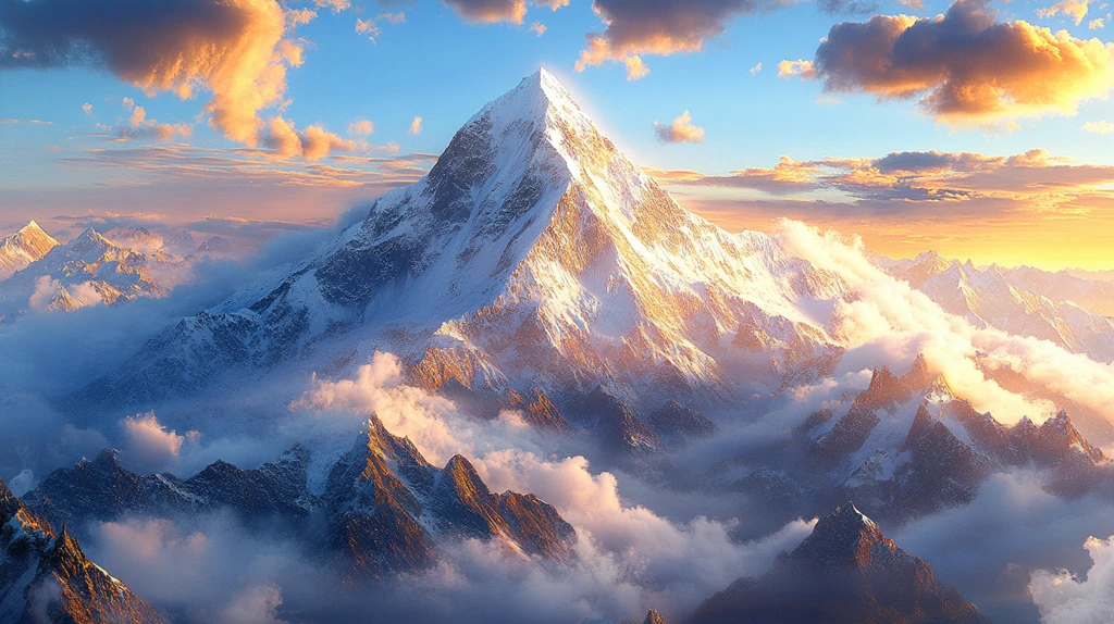 巍峨雪山下的营地