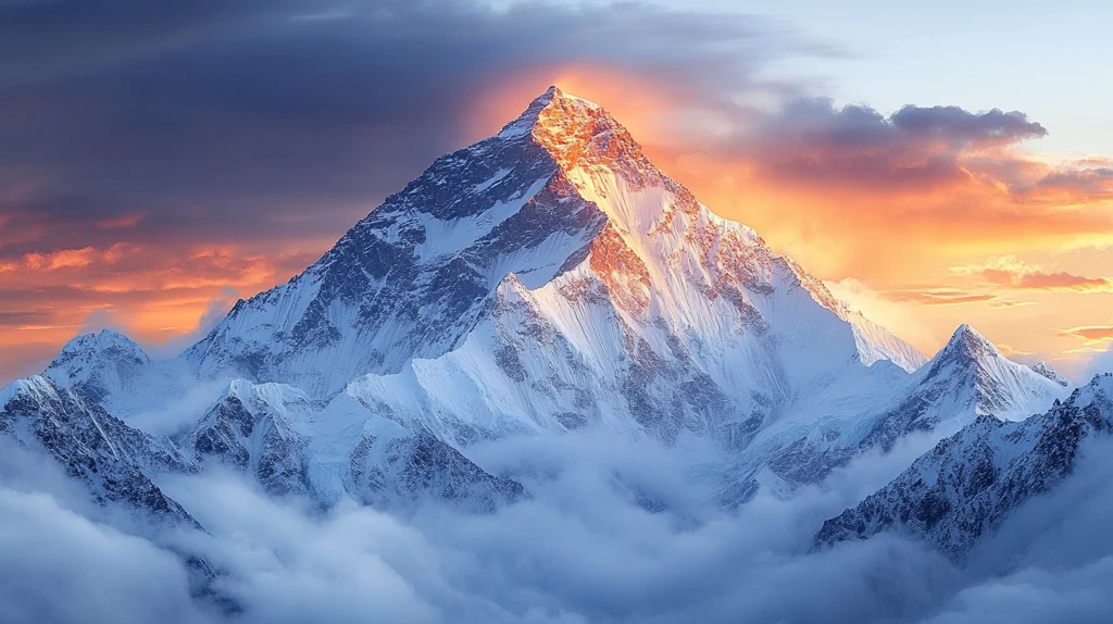 巍峨雪山下的营地