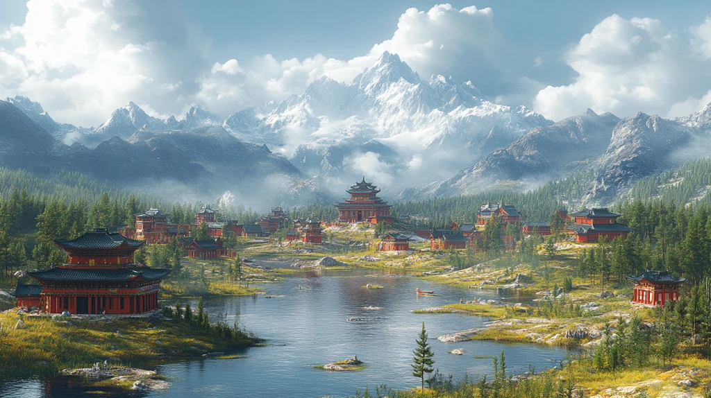 山间的寺庙建筑