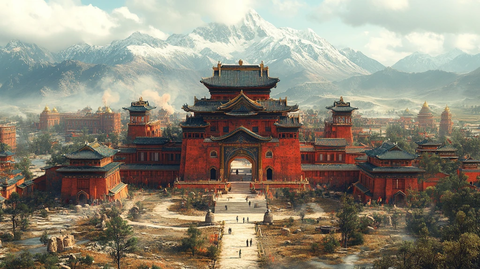 山间的寺庙建筑