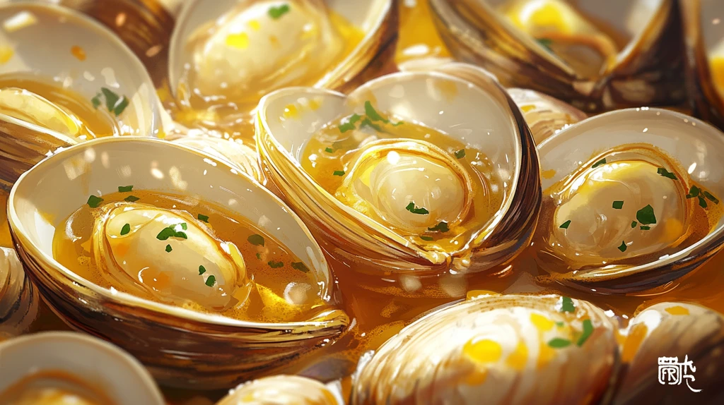 葱油鲜黄贝宣传广告