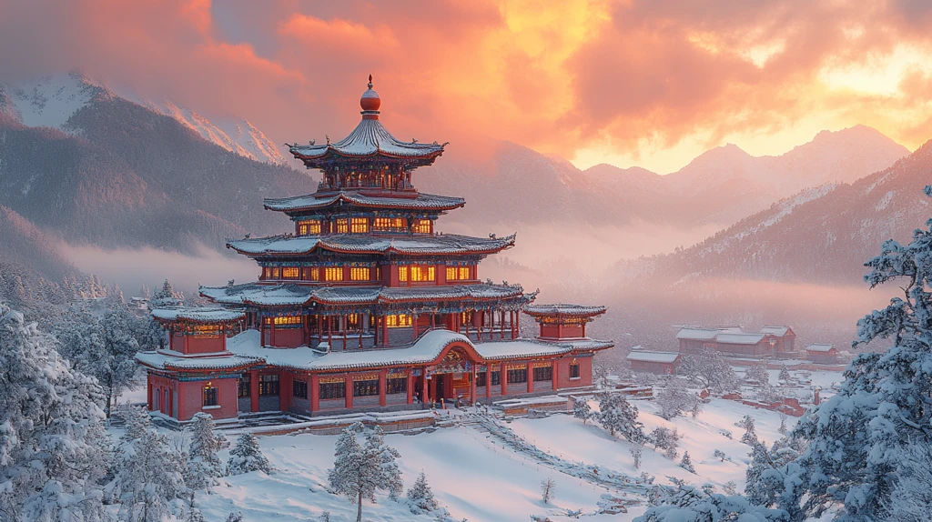 雪后古寺