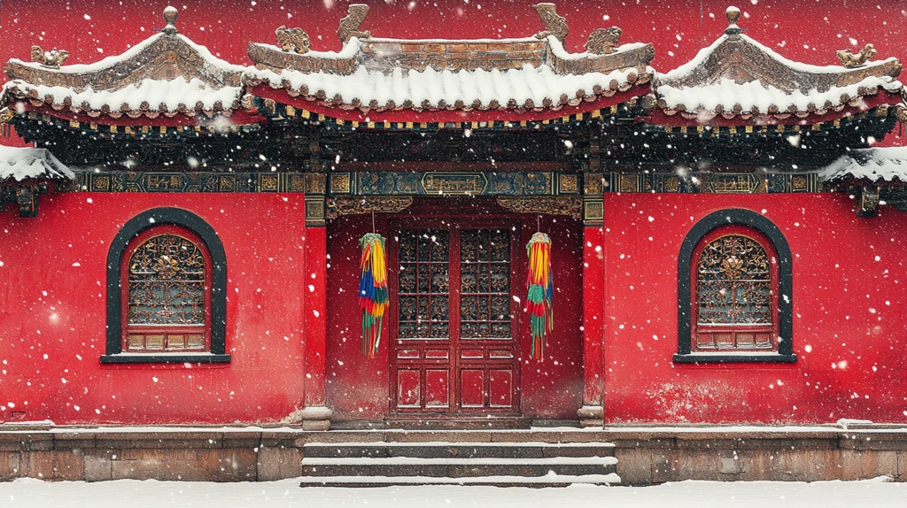雪中红寺