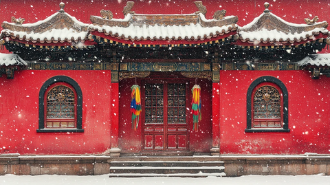 雪中红寺