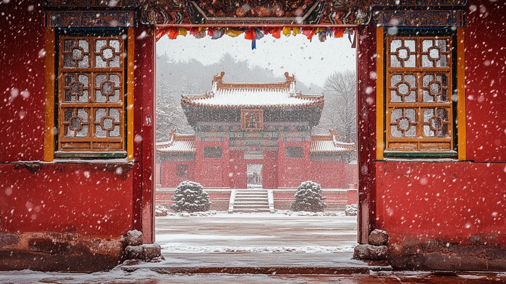 雪中红寺