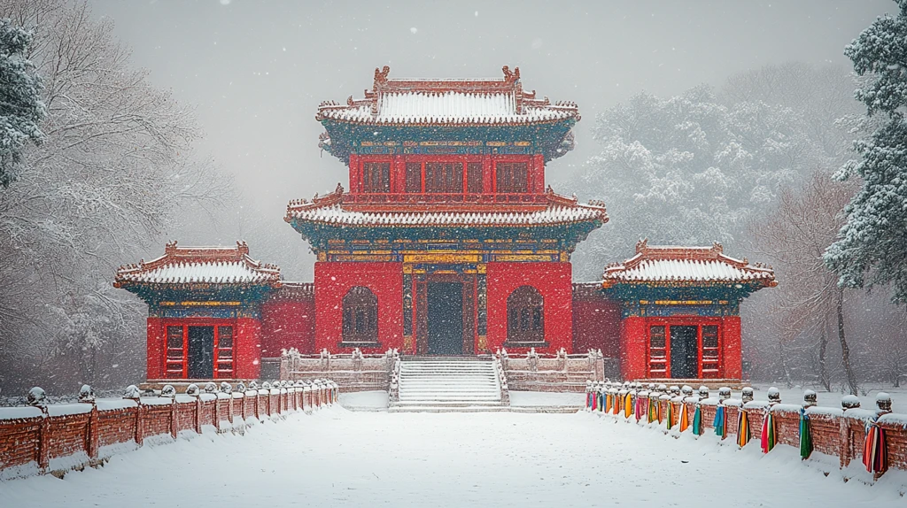 雪中红寺