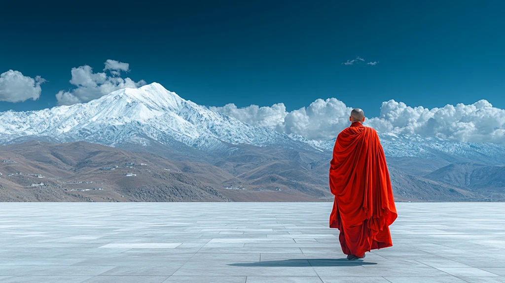 僧侣与布达拉宫