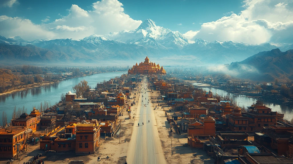 云雾中的布达拉宫