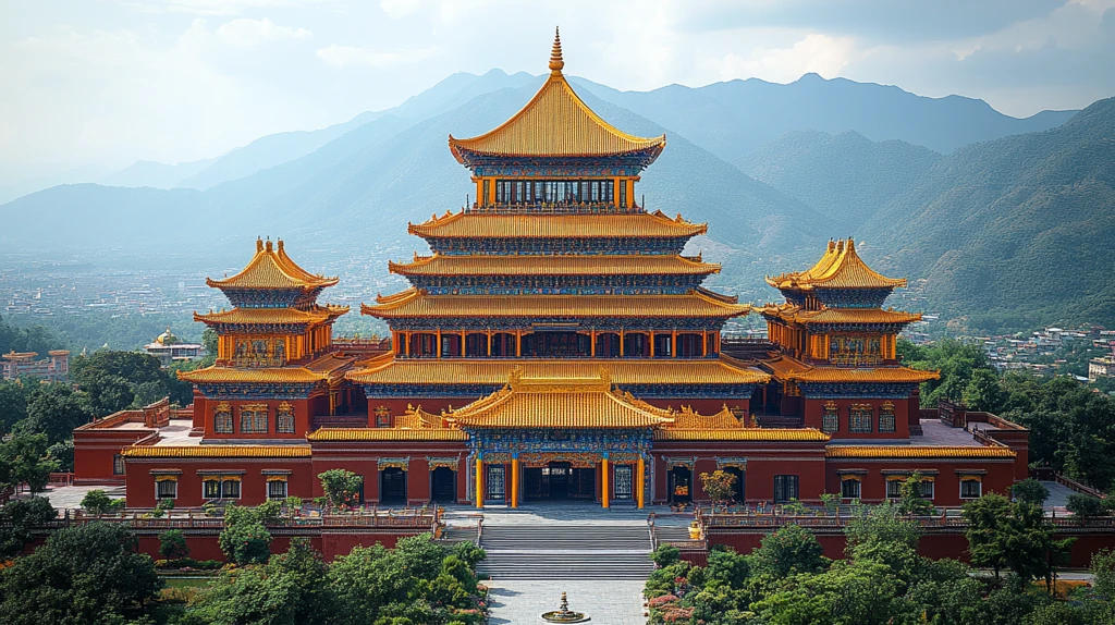 日光下的布达拉宫