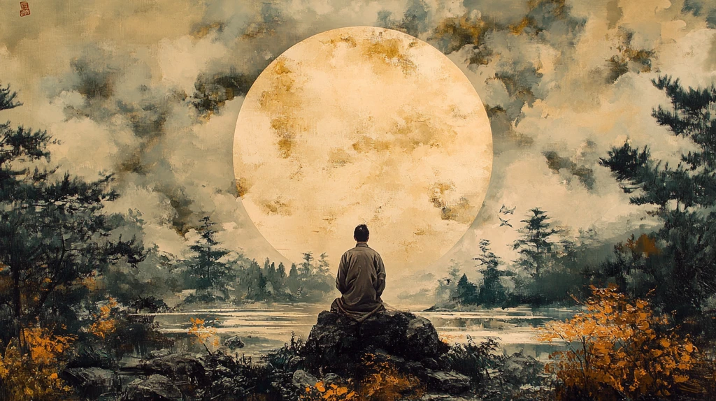 僧人与布达拉宫