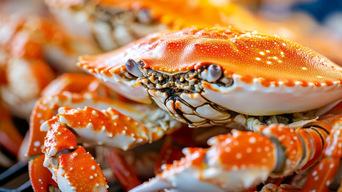 红膏炝蟹特写