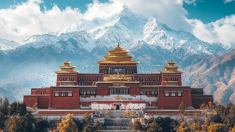 红顶金饰布达拉宫