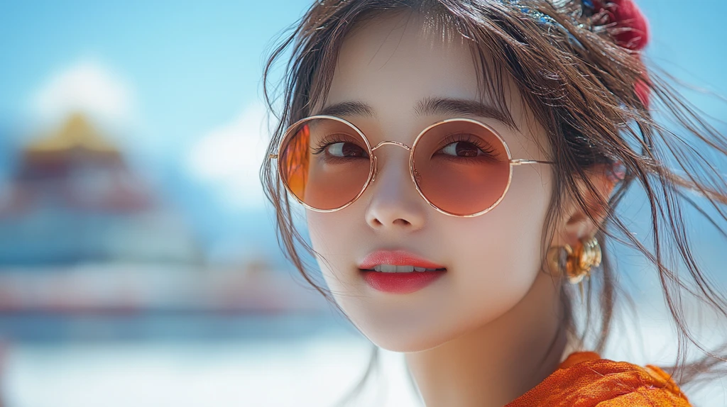 布达拉宫前的自拍