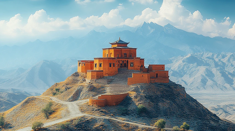 山巅上的古老城堡