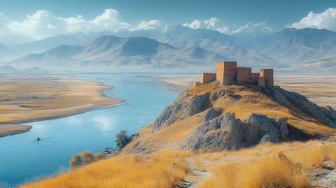 山巅上的古老城堡