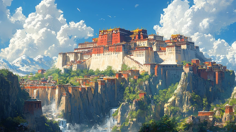 青绿布达拉