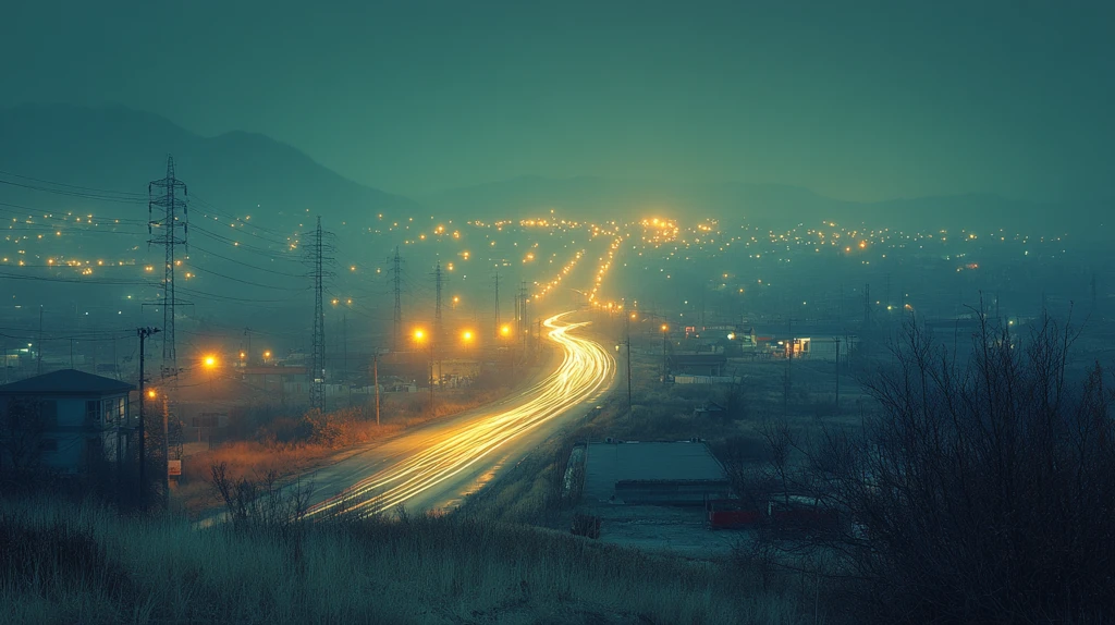 夜色中的立交桥