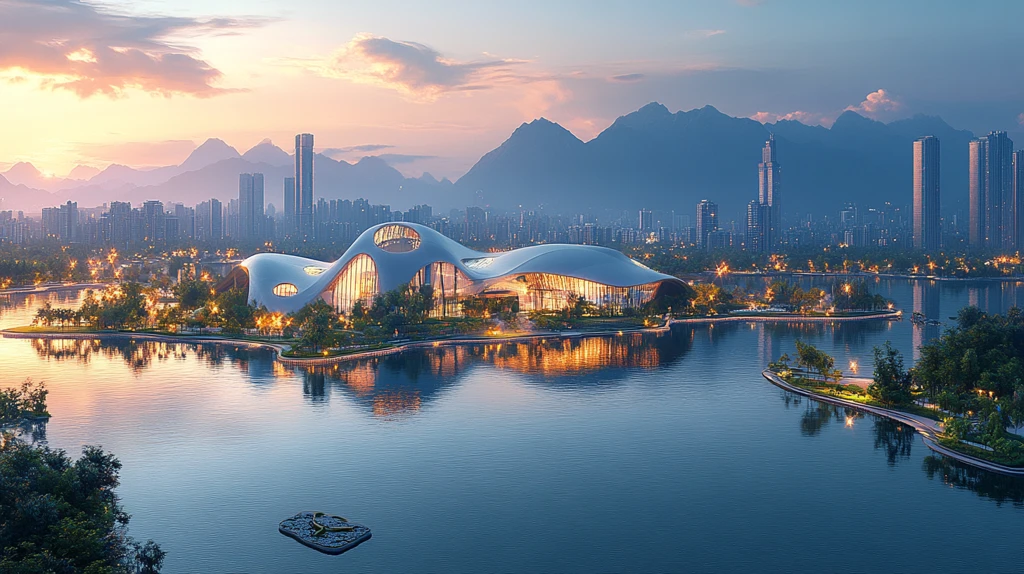 山水间的城市建筑