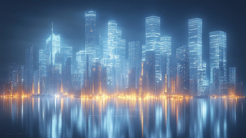 未来感都市夜景