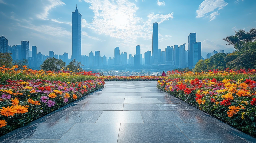 都市花卉广场