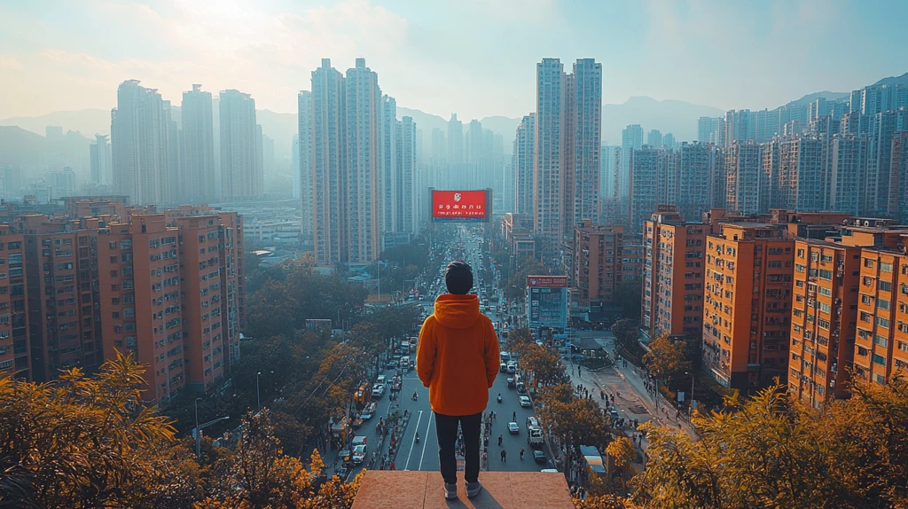 繁华城市商业街