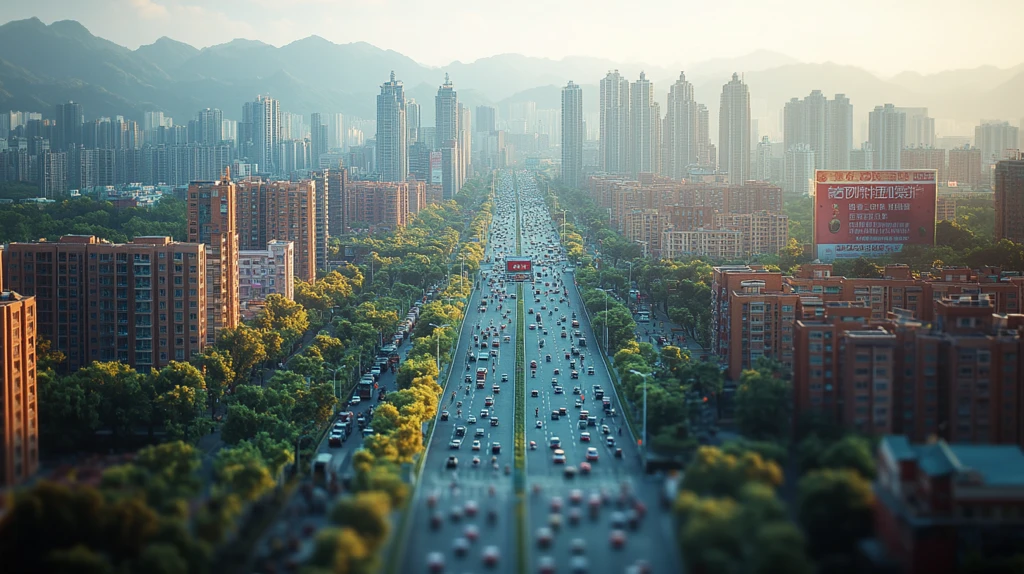 繁华城市商业街