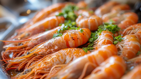 自助餐白灼虾