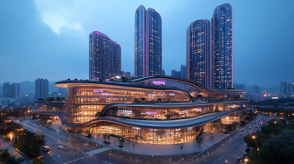 都市商业综合体夜景