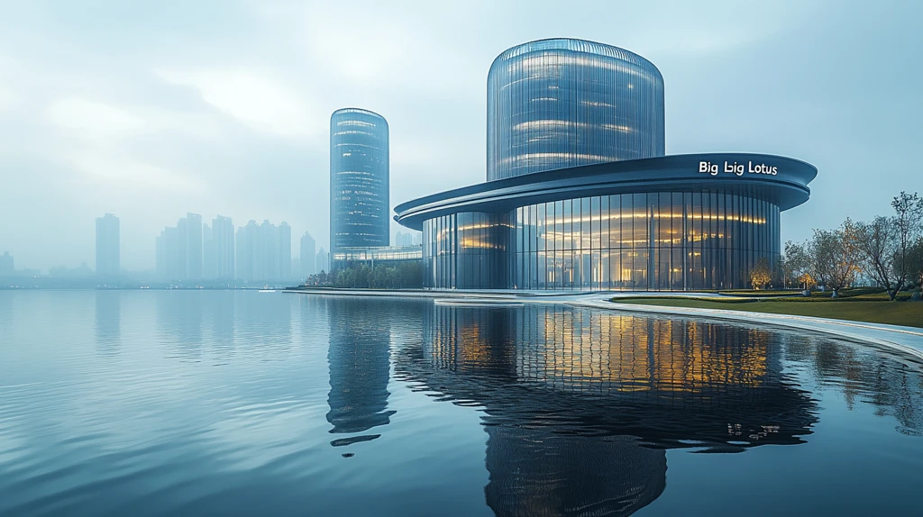 摩天大楼与会展中心全景